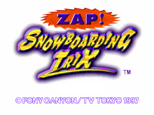 Zap! Snowboarding Trix Title Screen